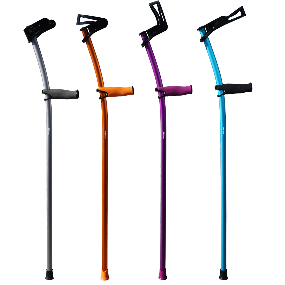 Muletas con abrazaderas abatibles.. Acceso a la galería. Abre nueva ventana