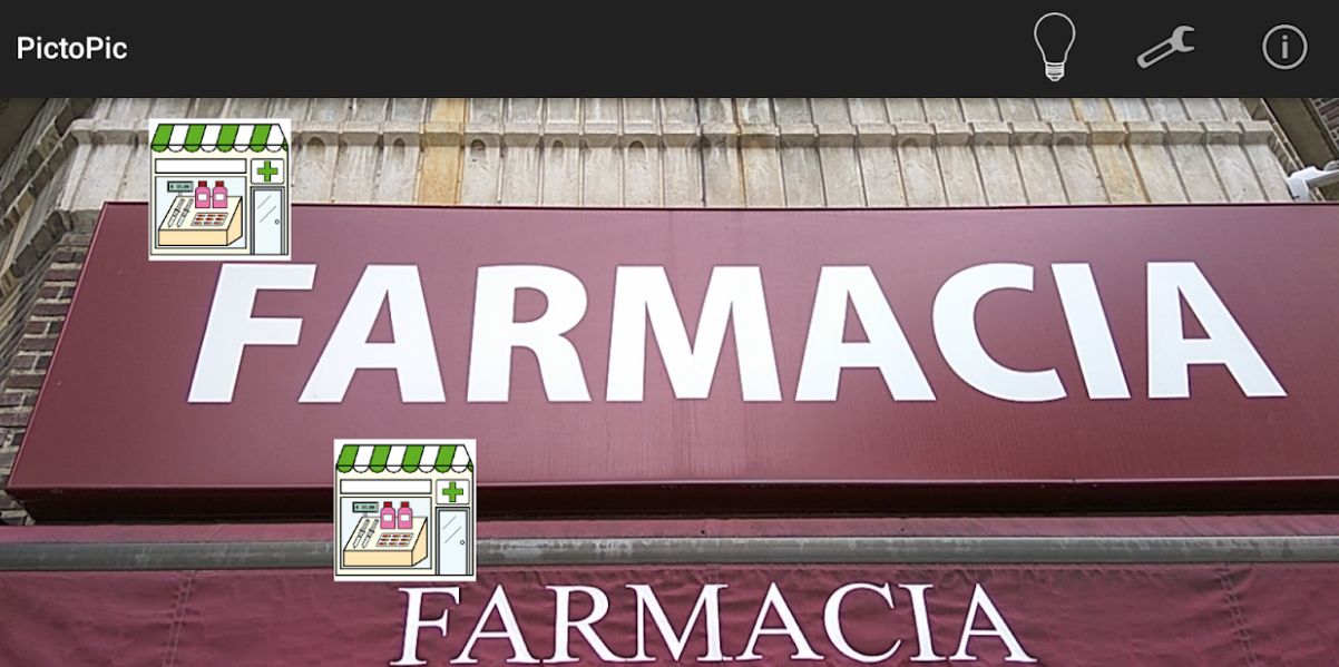 Pictograma  farmacia sobre la palabra farmacia. Acceso a la galería. Abre nueva ventana